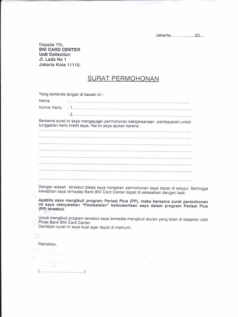 Detail Contoh Surat Permohonan Keringanan Pembayaran Pajak Nomer 16