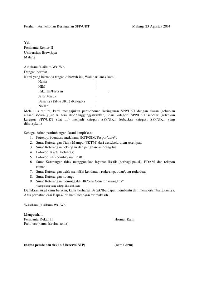 Detail Contoh Surat Permohonan Keringanan Pembayaran Pajak Nomer 4