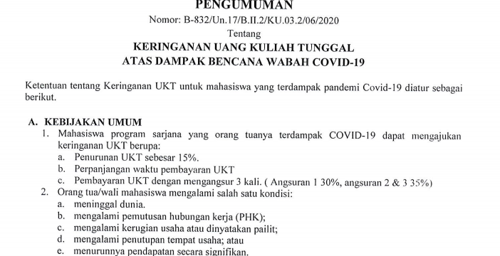 Detail Contoh Surat Permohonan Keringanan Pembayaran Uang Kuliah Nomer 39