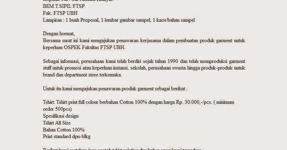 Detail Contoh Surat Permohonan Kerja Sama Nomer 16