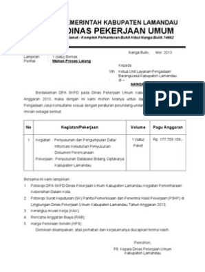 Detail Contoh Surat Permohonan Lelang Ke Ulp Nomer 2