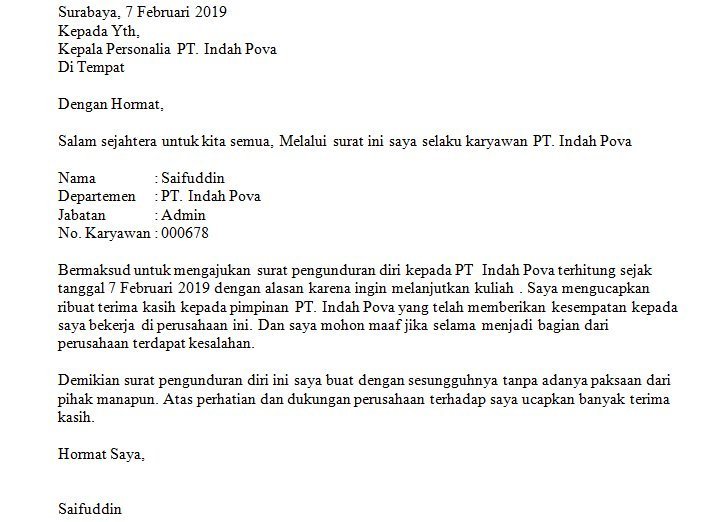 Detail Contoh Surat Permohonan Maaf Perusahaan 2009 Nomer 41