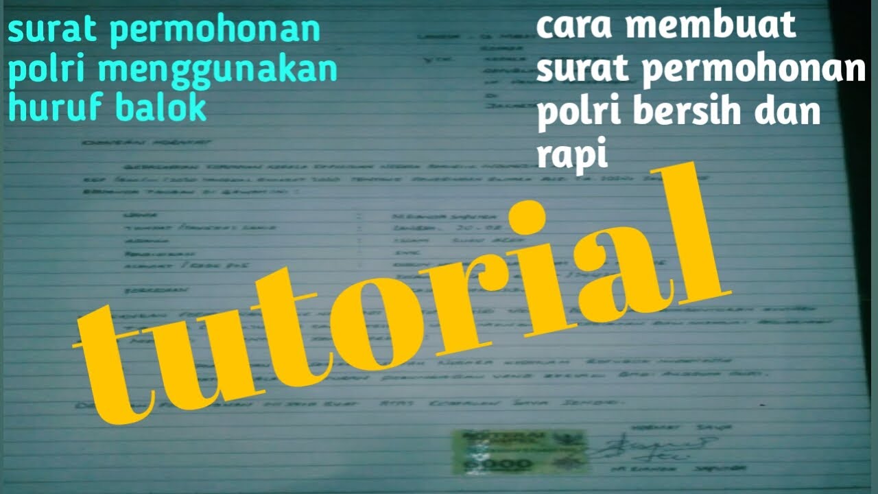 Detail Contoh Surat Permohonan Masuk Polisi Nomer 25