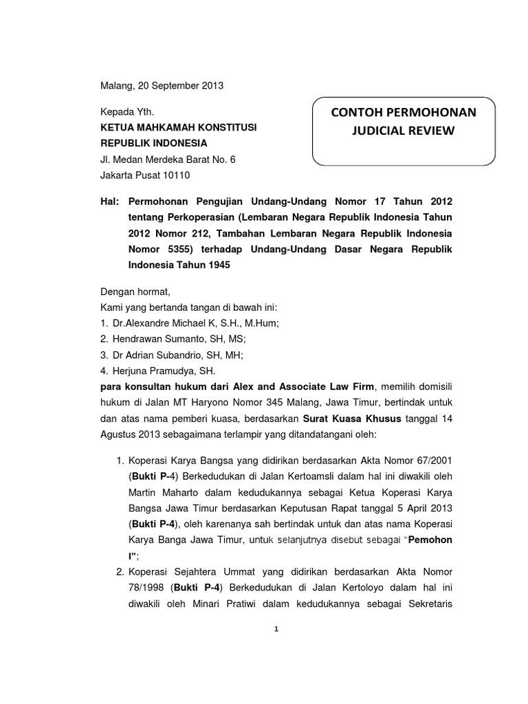 Detail Contoh Surat Permohonan Mk Nomer 13