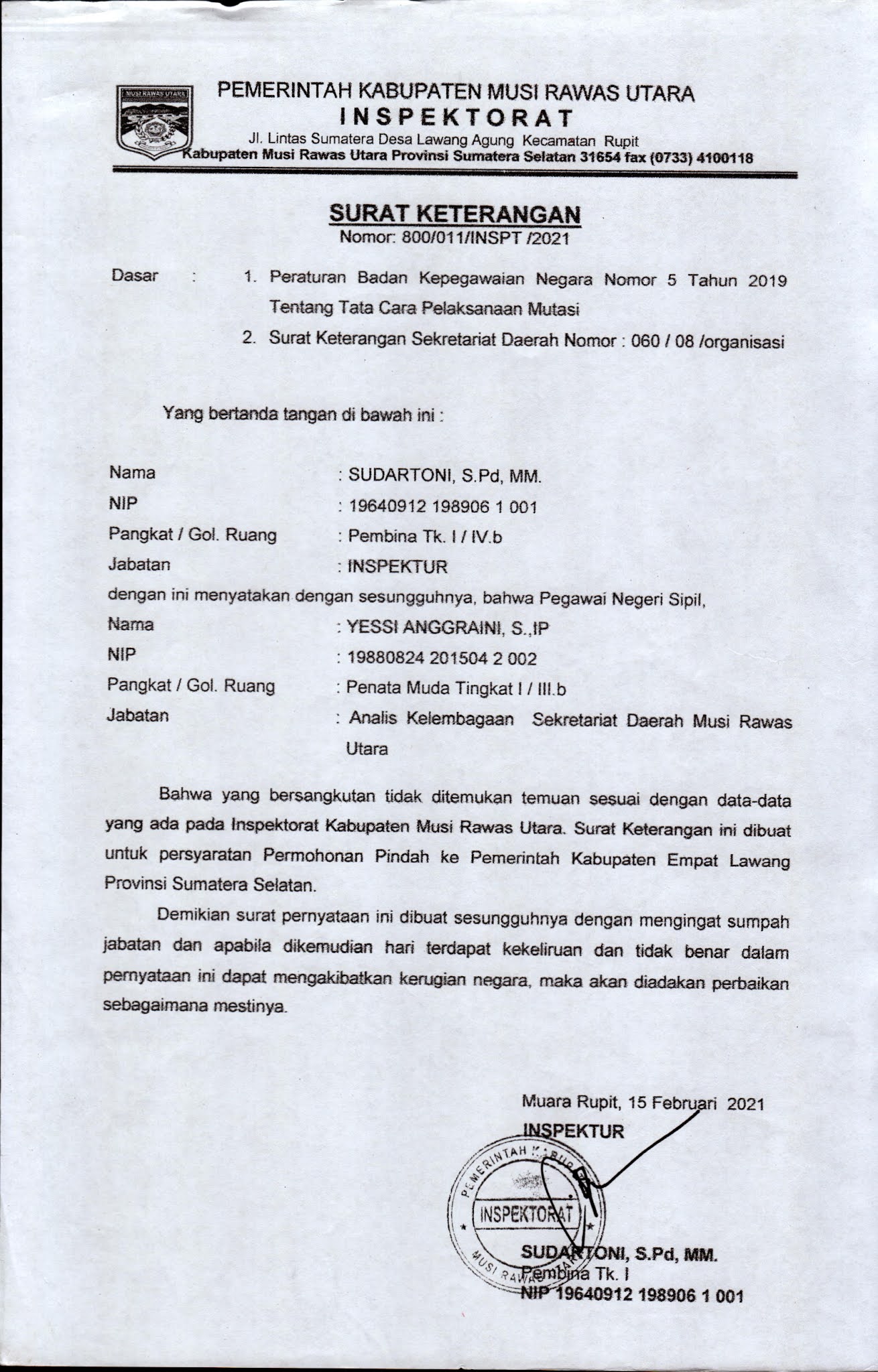 Detail Contoh Surat Permohonan Mutasi Pns Antar Skpd Nomer 38