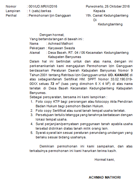 Detail Contoh Surat Permohonan Mutasi Tdp Nomer 18