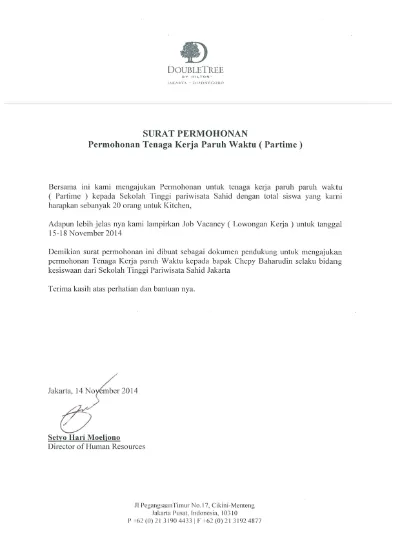 Detail Contoh Surat Permohonan Mutasi Tdp Nomer 24