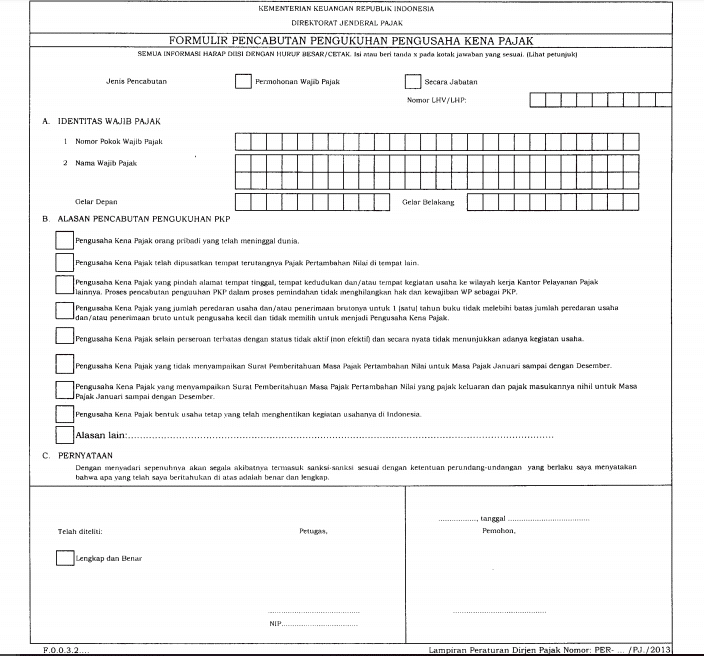 Detail Contoh Surat Permohonan Non Pkp Nomer 34