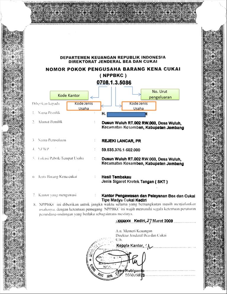 Detail Contoh Surat Permohonan Nppbkc Nomer 26