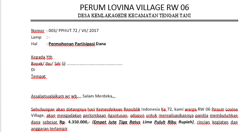 Detail Contoh Surat Permohonan Partisipasi Nomer 16