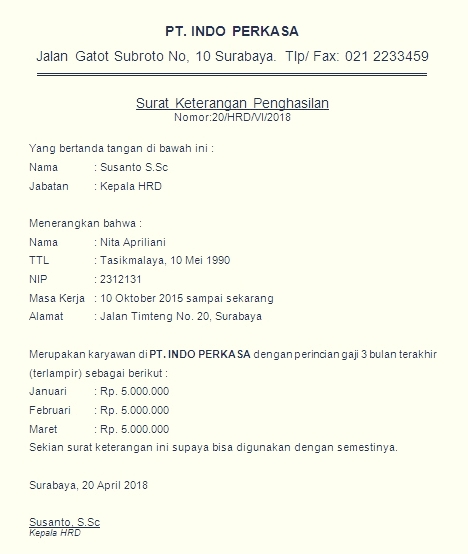 Detail Contoh Surat Permohonan Payroll Ke Bank Nomer 35