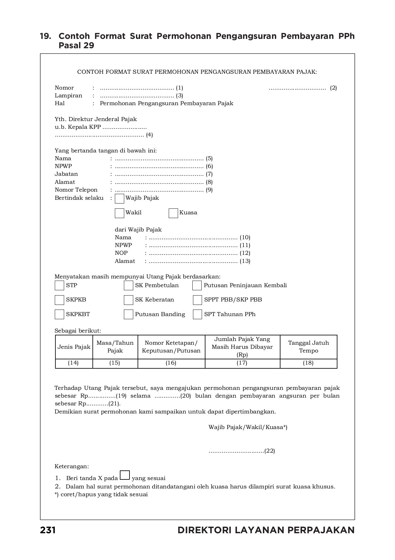 Detail Contoh Surat Permohonan Pbk Pajak Nomer 23