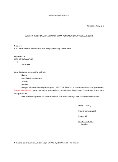 Detail Contoh Surat Permohonan Pembuatan Npwp Pribadi Nomer 48