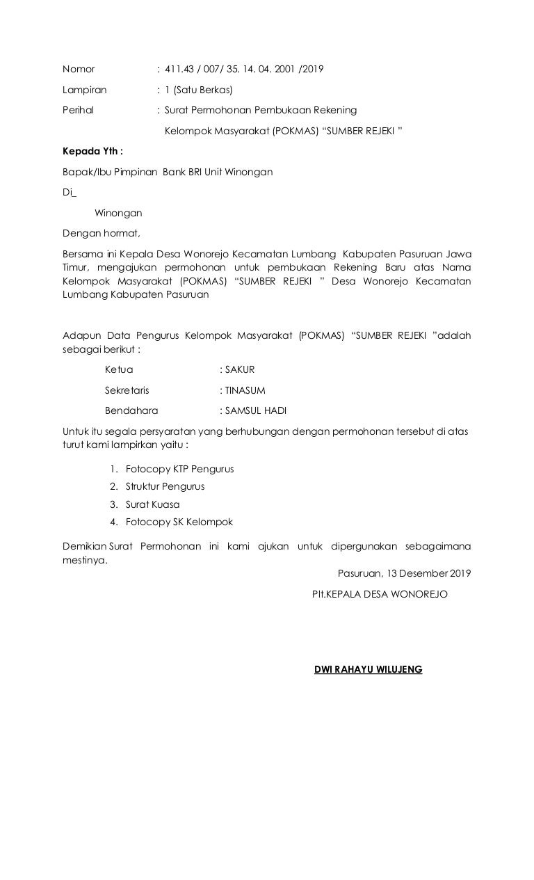 Detail Contoh Surat Permohonan Pembuatan Sk Nomer 51