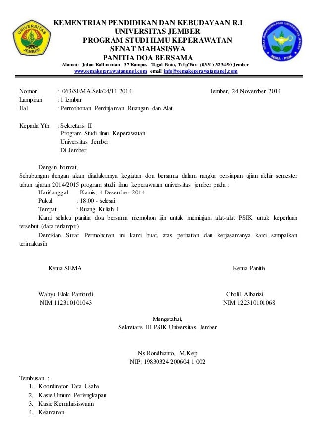 Detail Contoh Surat Permohonan Peminjaman Tempat Nomer 2