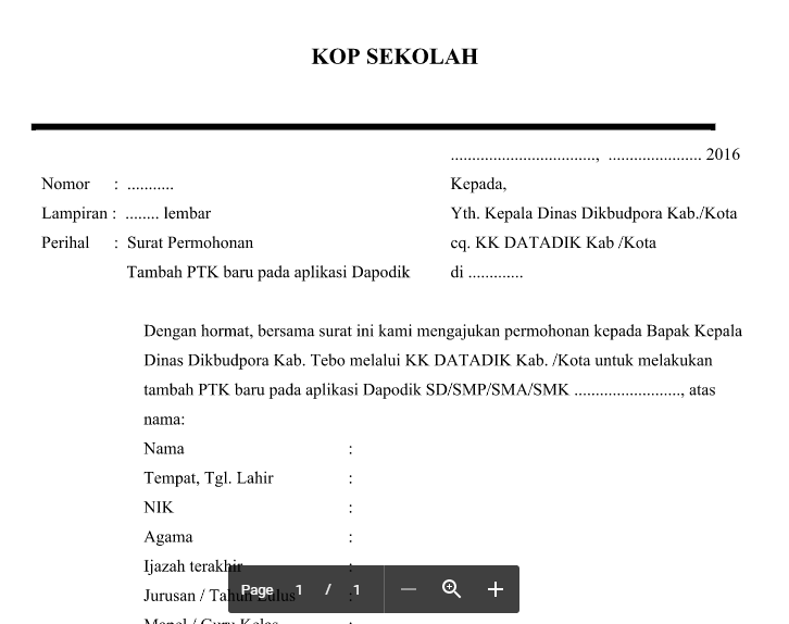 Detail Contoh Surat Permohonan Penambahan Guru Nomer 14