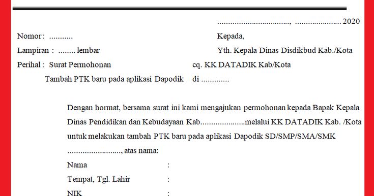 Detail Contoh Surat Permohonan Penambahan Guru Nomer 8