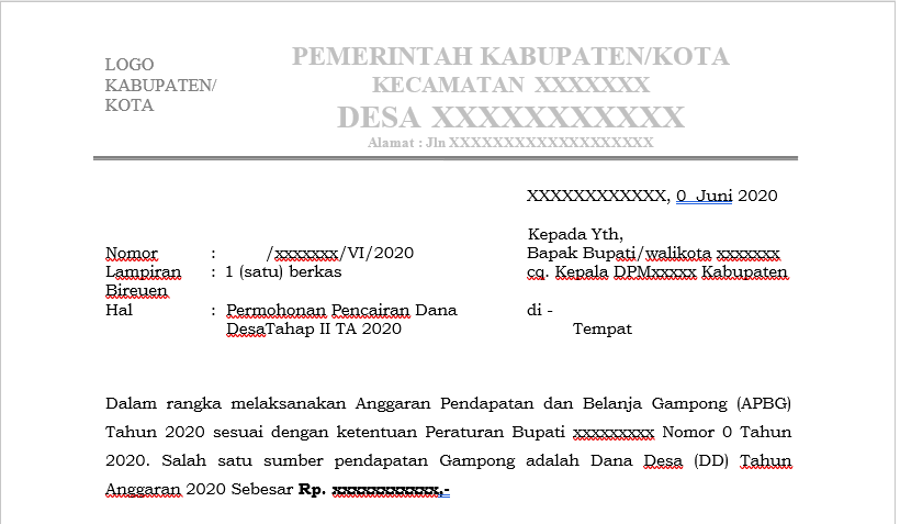 Detail Contoh Surat Permohonan Pencairan Dana Hibah Nomer 39