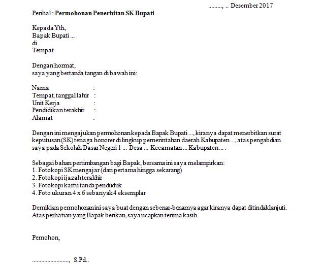 Detail Contoh Surat Permohonan Penerbitan Sk Nomer 18