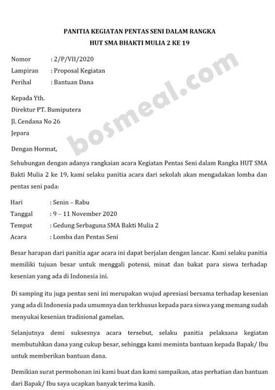 Detail Contoh Surat Permohonan Pengajuan Nomer 36