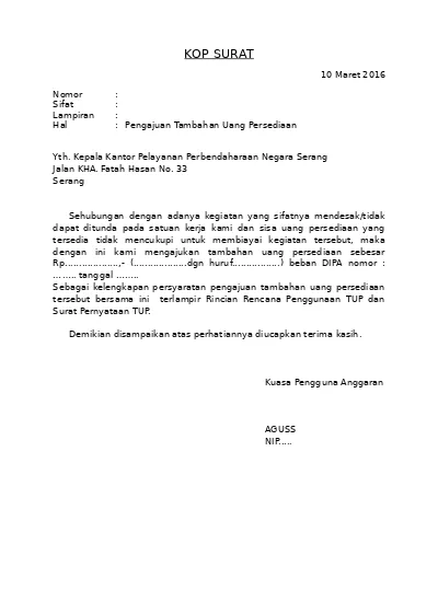 Detail Contoh Surat Permohonan Pengajuan Nomer 43