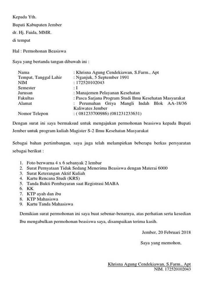 Detail Contoh Surat Permohonan Pengajuan Nomer 51