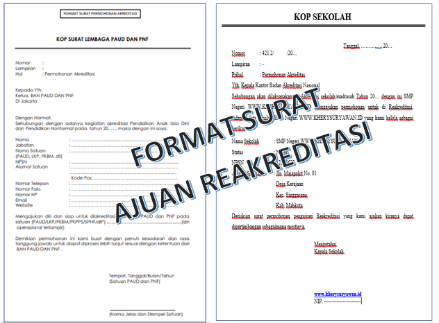 Detail Contoh Surat Permohonan Pengajuan Akreditasi Sekolah Nomer 36