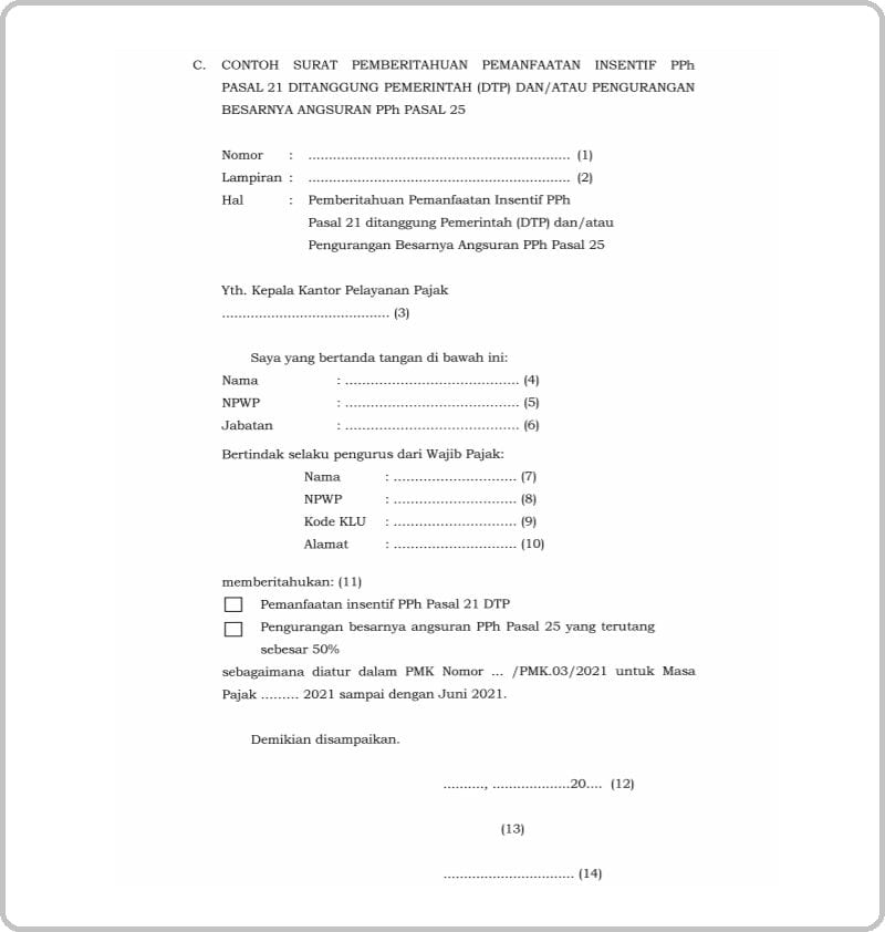 Detail Contoh Surat Permohonan Pengajuan Insentif Nomer 12