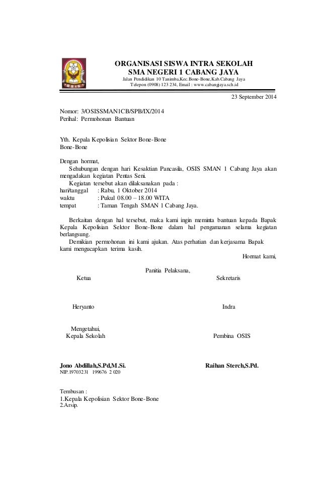 Detail Contoh Surat Permohonan Pengawalan Polisi Nomer 12