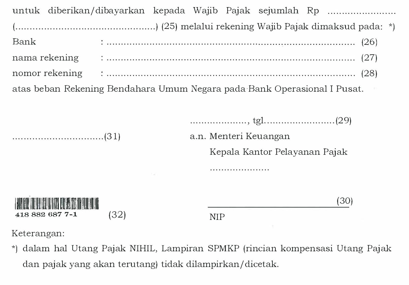 Detail Contoh Surat Permohonan Pengembalian Kelebihan Pembayaran Nomer 19