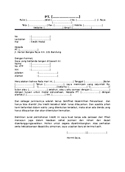 Detail Contoh Surat Permohonan Penggantian Uang Nomer 14