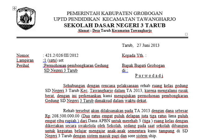 Detail Contoh Surat Permohonan Penghapusan Aset Gedung Sekolah Nomer 10