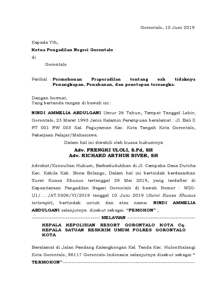 Detail Contoh Surat Permohonan Penghentian Penyidikan Nomer 10