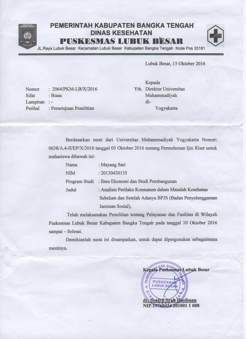 Download Contoh Surat Permohonan Pengisian Kuesioner Nomer 7