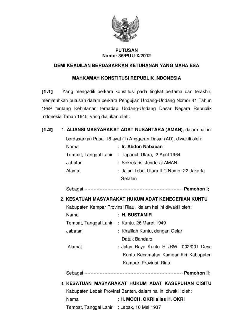 Detail Contoh Surat Permohonan Pengujian Uu Ke Mk Nomer 19