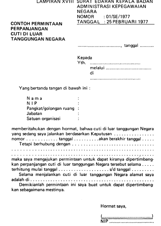 Detail Contoh Surat Permohonan Pensiun Dini Pegawai Negeri Sipil Nomer 27