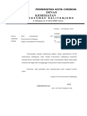 Detail Contoh Surat Permohonan Perbaikan Ac Kantor Nomer 8