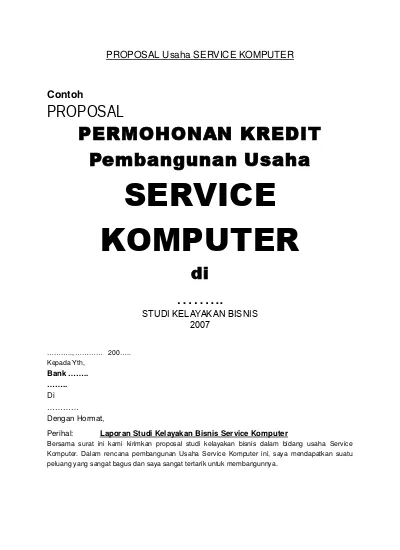 Detail Contoh Surat Permohonan Perbaikan Komputer Nomer 25