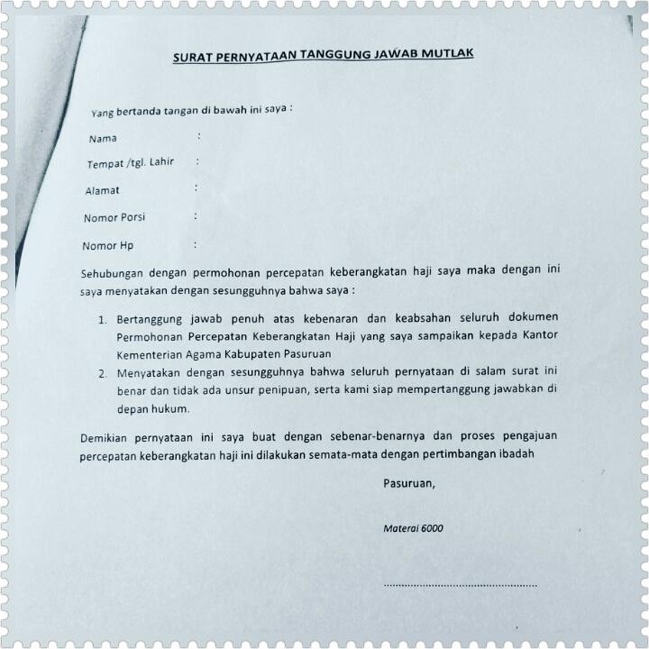 Detail Contoh Surat Permohonan Percepatan Berangkat Haji Nomer 7