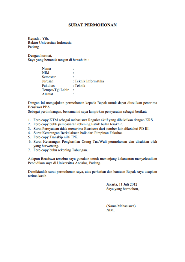 Detail Contoh Surat Permohonan Permintaan Dana Nomer 12