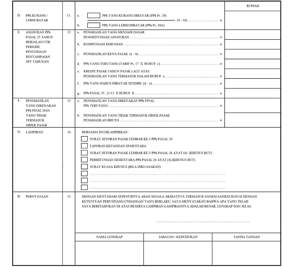 Detail Contoh Surat Permohonan Perpanjangan Pelaporan Spt Tahunan Badan Nomer 4