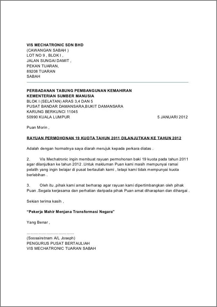 Detail Contoh Surat Permohonan Personil Nomer 26