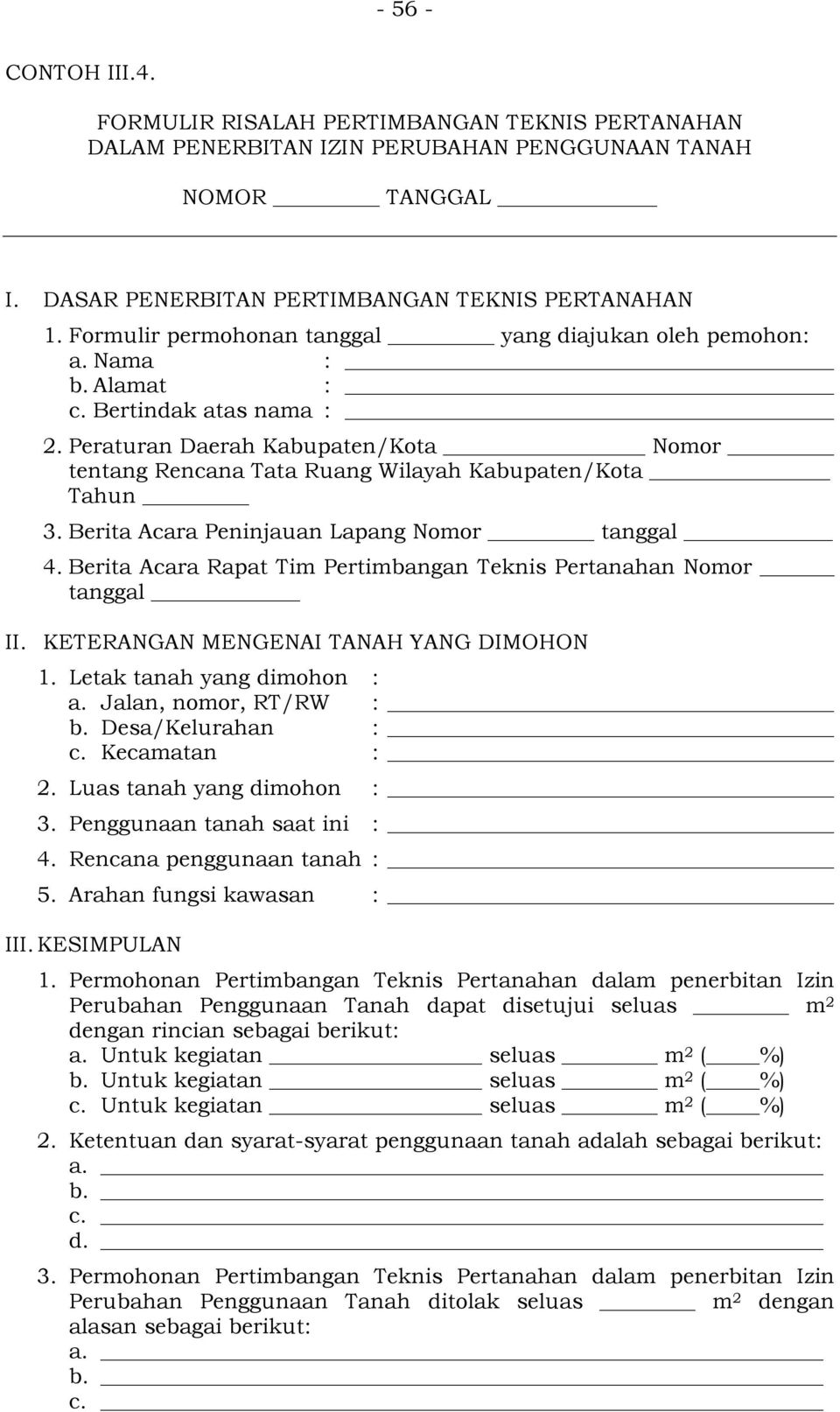 Detail Contoh Surat Permohonan Pertimbangan Teknis Pertanahan Nomer 6