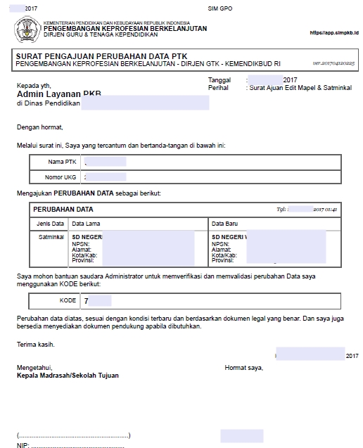 Detail Contoh Surat Permohonan Perubahan Data Mahasiswa Nomer 26