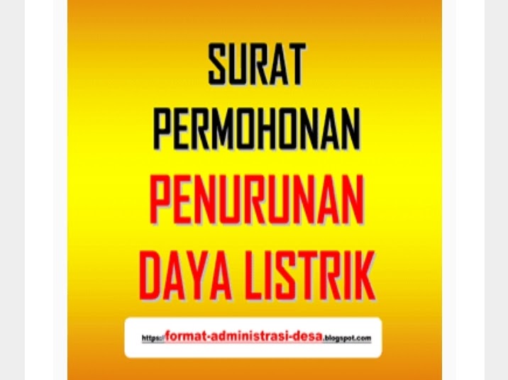 Detail Contoh Surat Permohonan Perubahan Tarif Daya Listrik Nomer 23