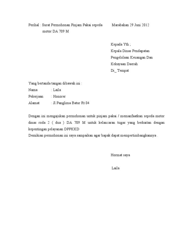 Detail Contoh Surat Permohonan Pinjam Pakai Gedung Pemerintah Nomer 24