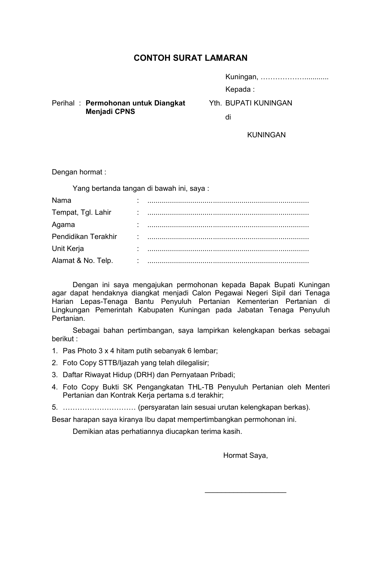 Detail Contoh Surat Permohonan Promosi Jabatan Nomer 34