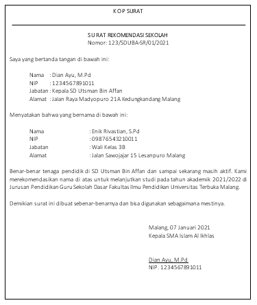 Detail Contoh Surat Permohonan Rekomendasi Kegiatan Nomer 4