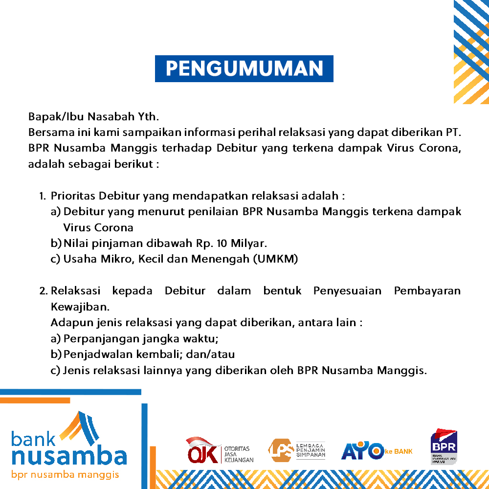 Detail Contoh Surat Permohonan Restrukturisasi Kredit Nomer 25