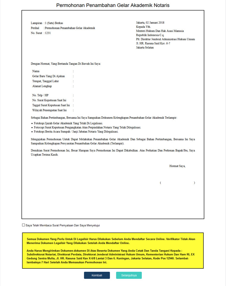 Detail Contoh Surat Permohonan Revisi Sk Nomer 21